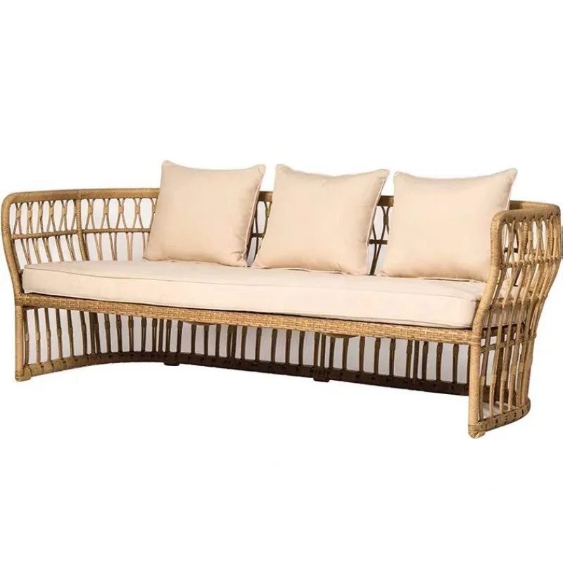 South East Asia style outdoor sofa outdoor rattan sofa hotel bed and breakfast terrace villa outdoor balcony garden rattan chair