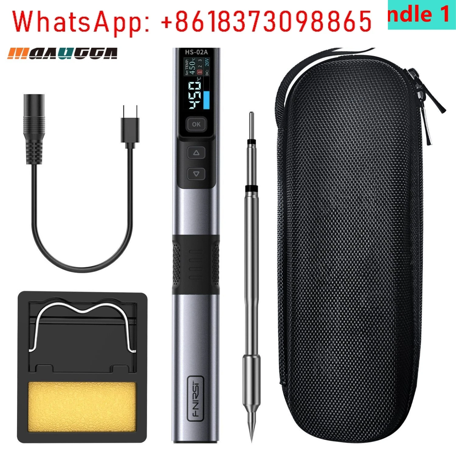 T80P Standard Set Intelligent Electric Soldering Iron 100W Portable Constant Welding Station with T80P-KU Soldering Pen