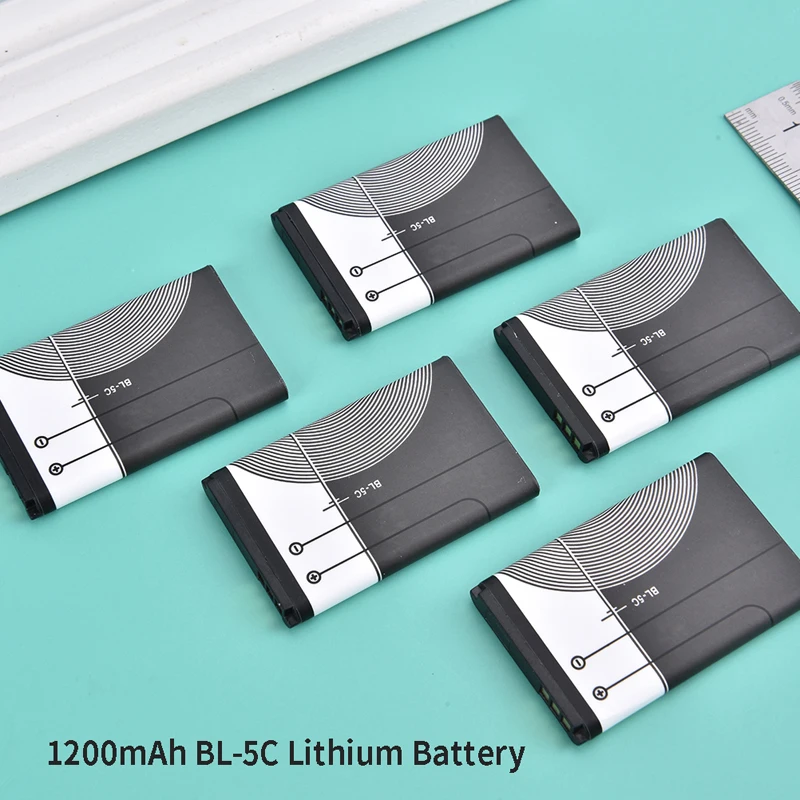 3.7V 1200mAh BL-5C リチウム電池ノキア携帯電話バッテリーカードスピーカー 1 個