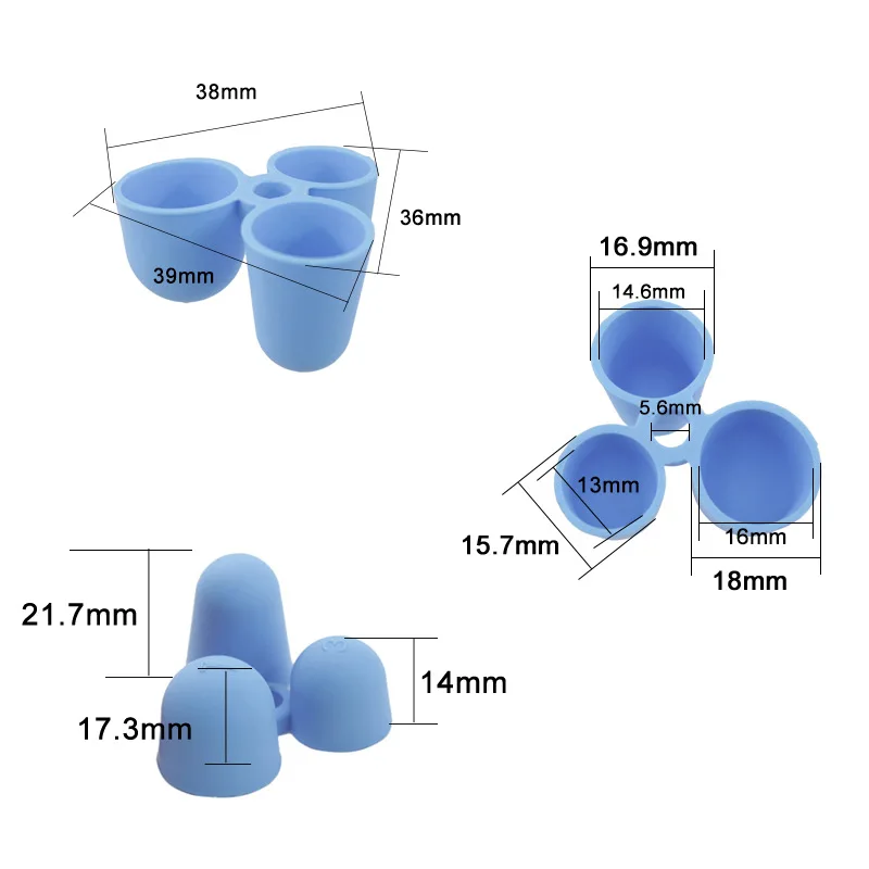 Portalápices de tres dedos para niños, soporte de silicona antideslizante, agarre de aprendizaje, Corrector de bolígrafo de práctica