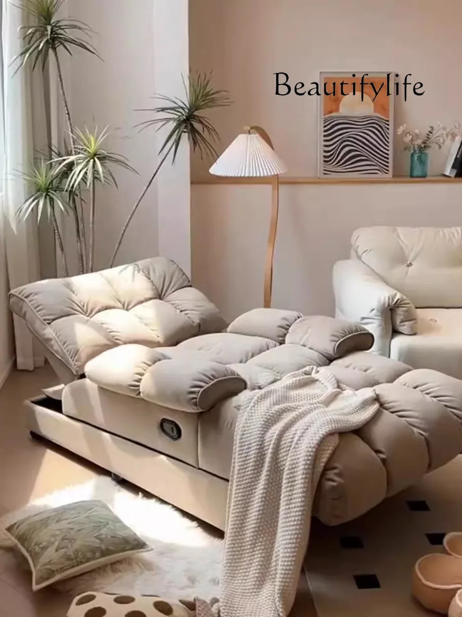 

Recliner Lazy Living Room Fashion Bedroom Balcony Cat Scratch Cloth Single Sofa Designer High-end