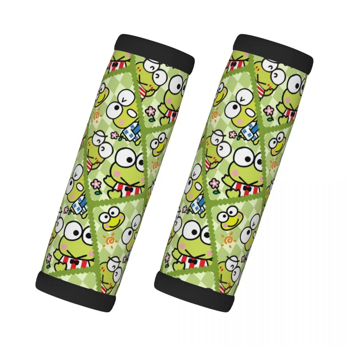 

Custom Cute Kerokero Keroppi Luggage Handle Wrap Suitcase Identifier 2 PCS Refrigerator Handle
