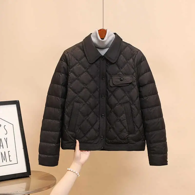 

Легкое пуховое пальто в стиле корейских дорам, модное, универсальное, стройнящее, женское зимнее пальто