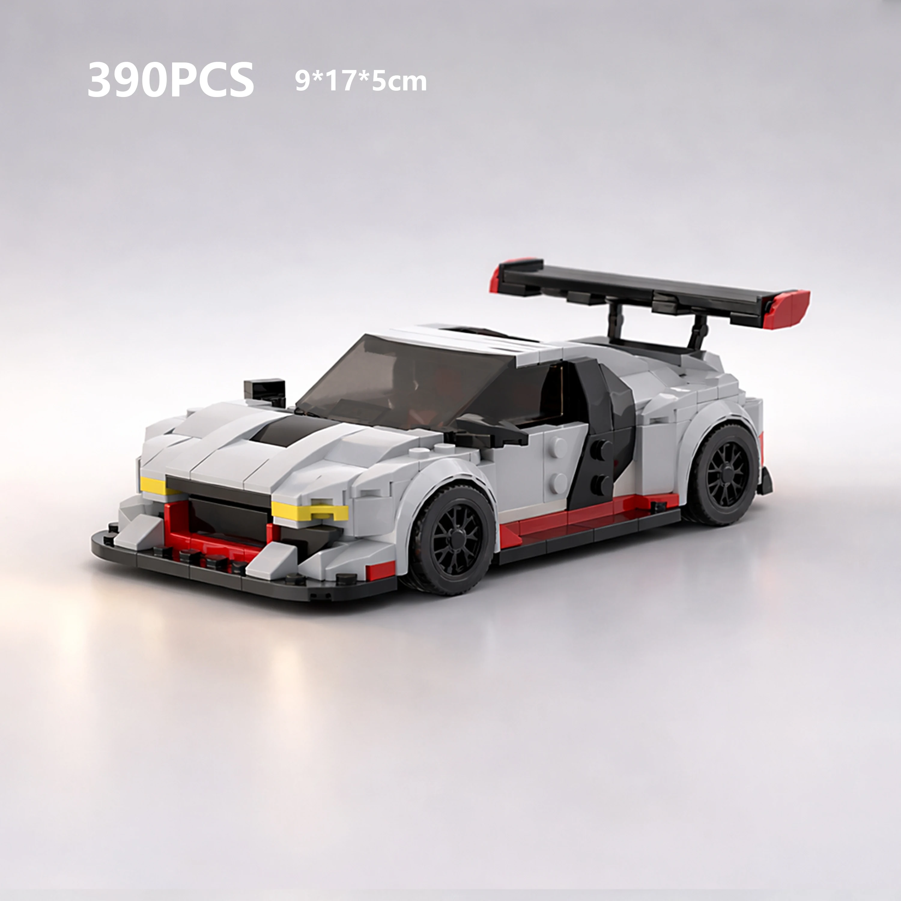 

MOC R8 GT3 Style Racing Car 390PCS 8 Stud Wide Small Bricks Building Blocks Model DIY Assembly Display Toy Gift