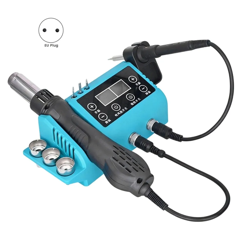 HGHO Soldering Station Stand For 8898 Portable SMD Rework Station For Versatile Electronics Repair Iron Eu EU Plug