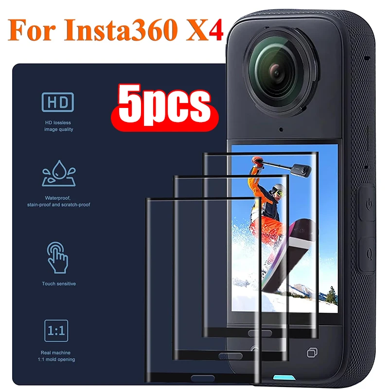 1-5PCS Screen Protector for Insta360 X4 X3 Anti-scratch Film for Insta 360 X4 Full Coverage Protective Films Not Glass