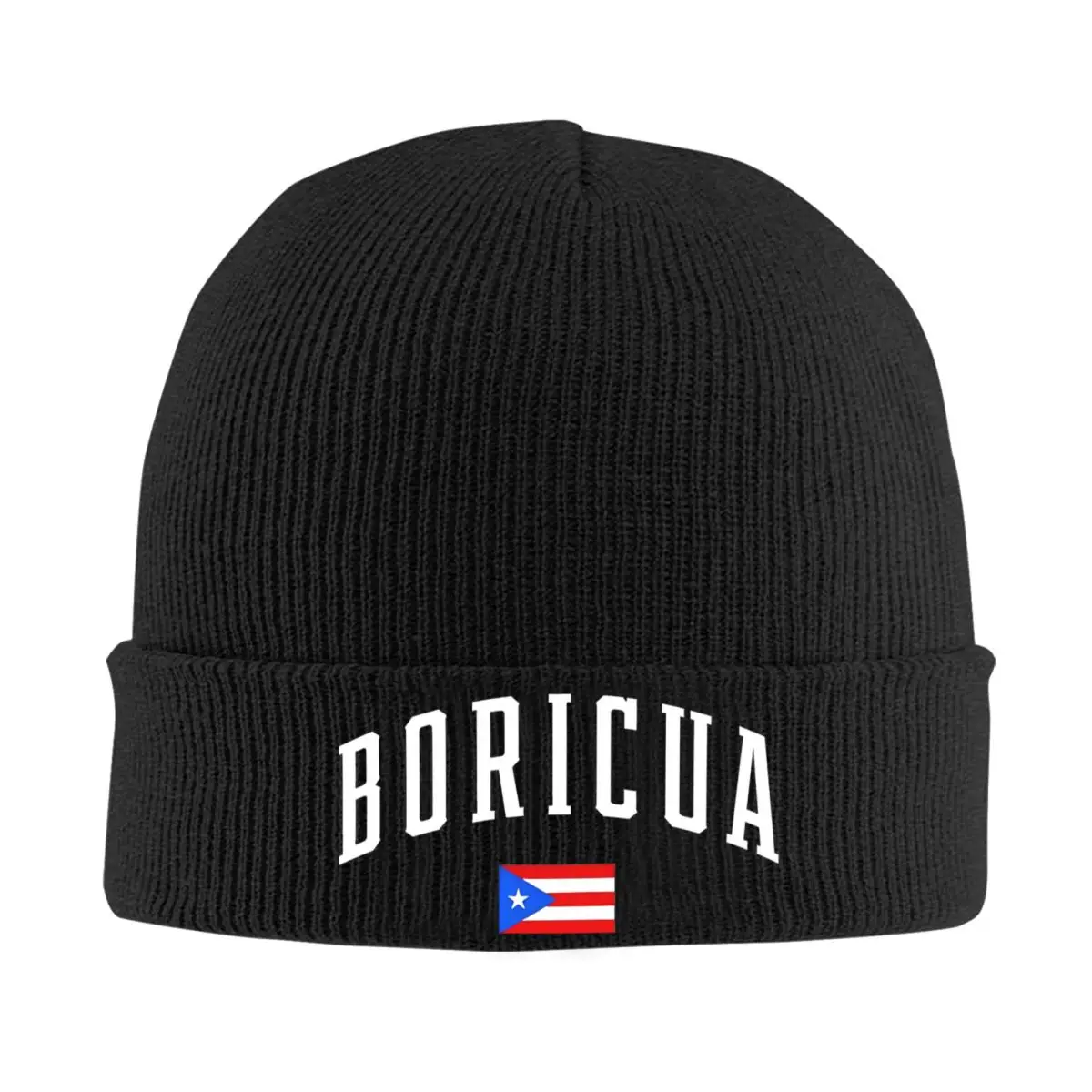 Boricua-Sombrero de Puerto Rico Rican, gorros de punto, gorros cálidos, gorros Unisex, Otoño e Invierno