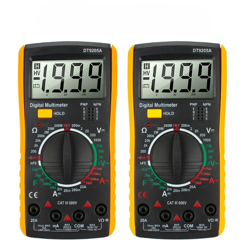 

Tester Multimeter Professional Voltage Current Resistance Capacitance With Bazzer Measure Tool HFE Diode Multimeter AC DC