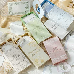 30pcs/lot Memo Pads Material Paper The Seasonal Scroll Junk Journal Scrapbooking Cards Retro Paper