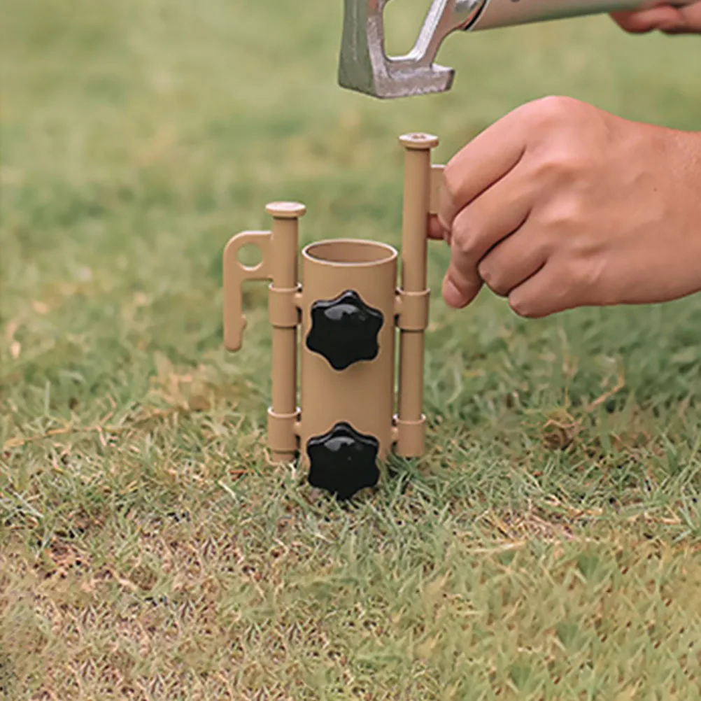

Tent Pole Holder Durable Portable Camping Hiking Travel Canopy Awnings Parasol Ground Fixer Adjustable Outdoor Furniture