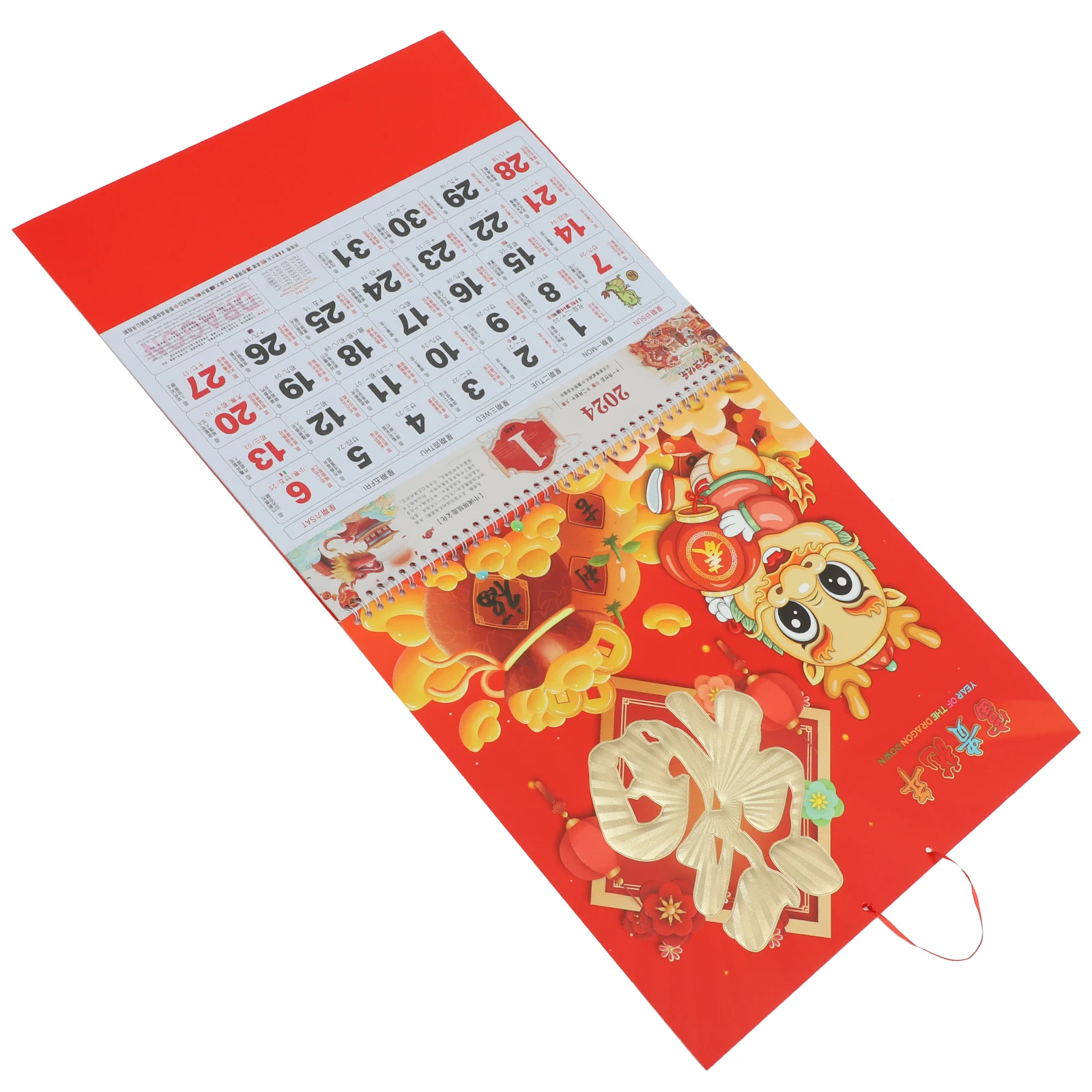 

2024 Hanging Chinese New Traditional Wall Year Paper Decorative Home Wall Decor Monthly Planner Yearly Calendar