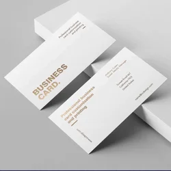 Niestandardowa wizytówka papier bawełniany Specjalny papier pakowy Wizytówka z wytłoczonym i wytłoczonym kolorem tłoczona na gorąco Niestandardowe z logo QR