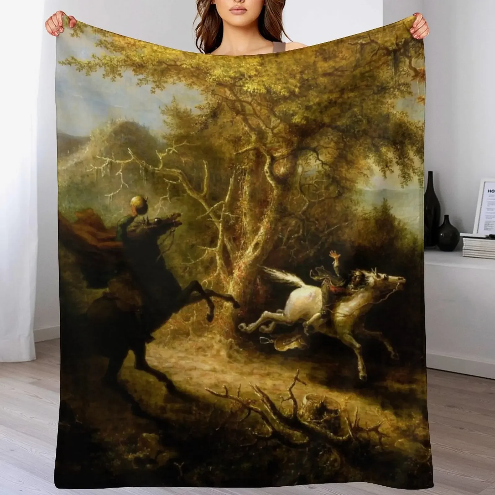 

The Headless Horseman Pursuing Ichabod Crane Throw Blanket christmas gifts Stuffeds Luxury Thicken for babies Blankets