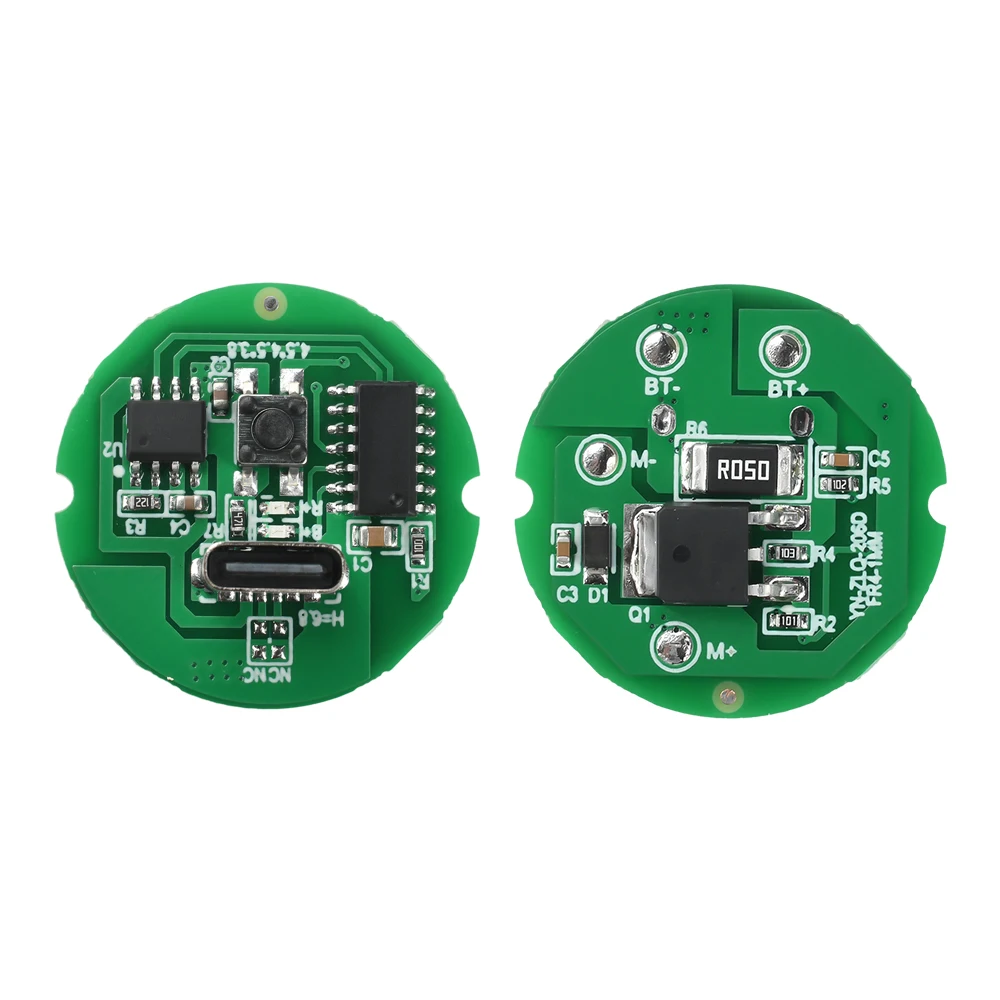 DC 3-6V DC Motor Drive Board 5-20W Small Motor Circuit Board for Small Electric Drill DIY Accessories Type-C interface