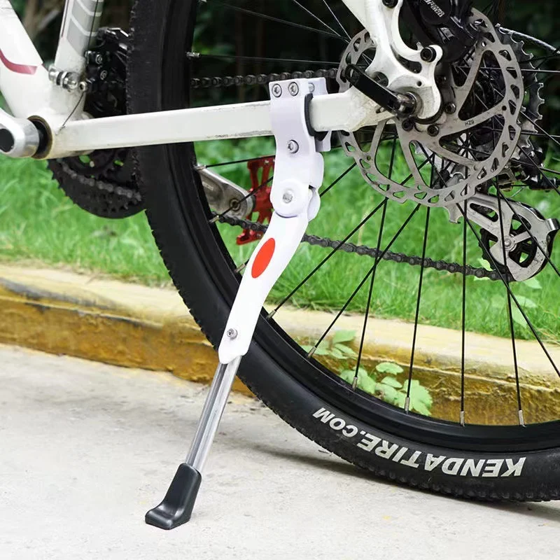 

RIDERACE Bicycle Kickstand Adjustable Aluminum Alloy MTB Mountain Bike Stay Side Rear Parking Rack Road Cycling Kick Stand