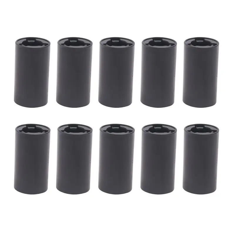 ABWZ-10 Pack AA To C Size Battery Adapter Case,AA To C Size Spacers, AA To Size C Battery Adapter Converter Case(Black)