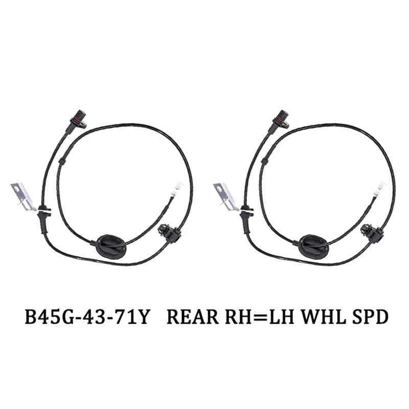 

4 PCS Fits For Mazda 3 (BM, BN) L4 2.0L 2.5L 2014-2018 ABS Wheel Speed Sensor Rear Front B45G-43-71Y B45A-43-70X