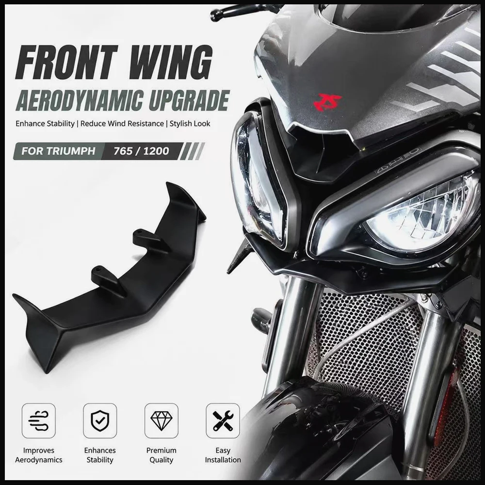 Aileron avant AERO pour Triumph Street Triple 765 RS Speed Triple 1200, déflecteur de vent aérodynamique, accessoires de moto