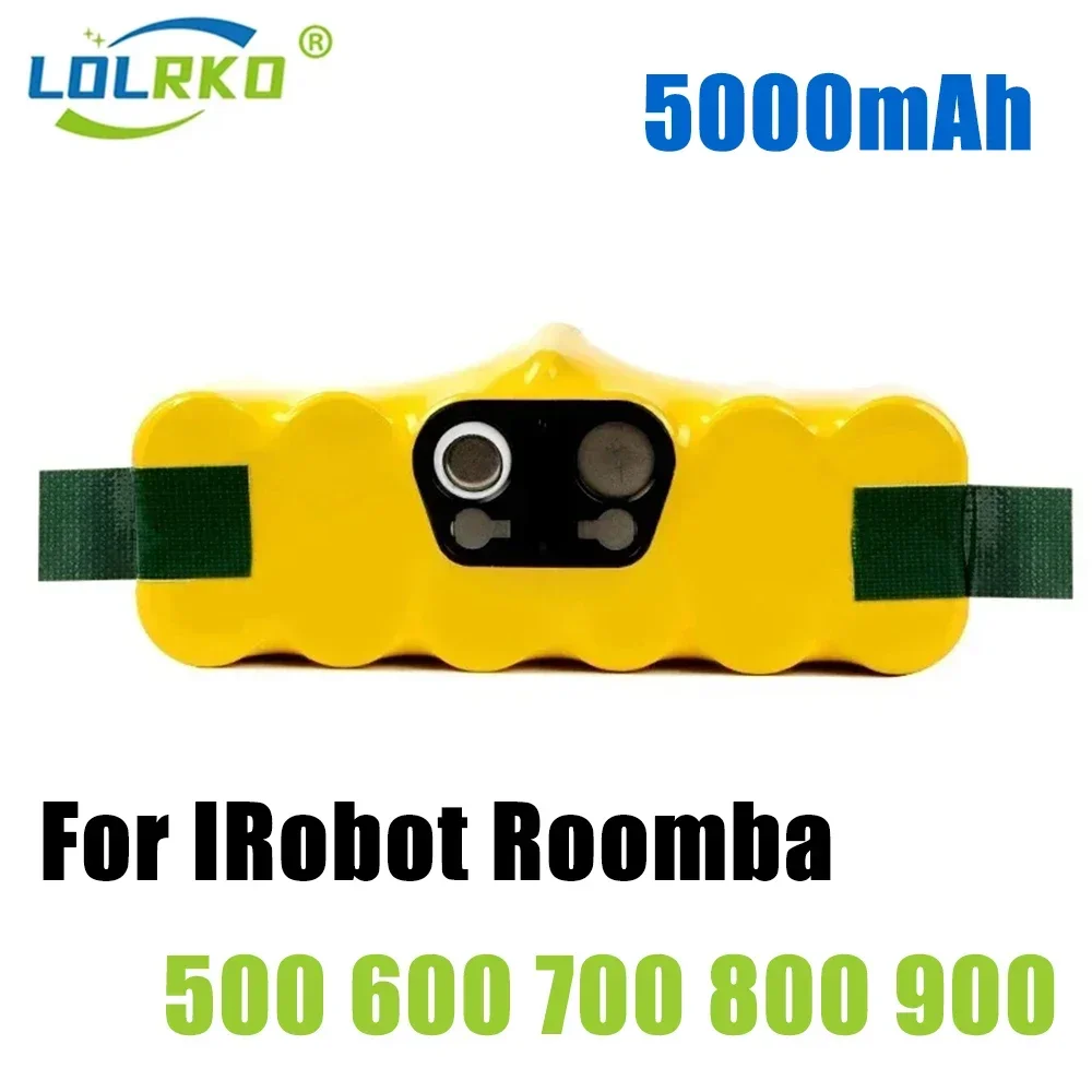 

Аккумулятор на 14,4 В для iRobot Roomba, аккумулятор на 5000 мАч для iRobot Roomba 500, 600, 700, 800, 900, 14,4, 620, 650, 770, 780