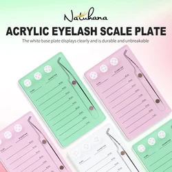 NATUHANA Acrylic Eyelash Extension Magnetic Suction Scale Plate False Lashes Tray Holder Display Board