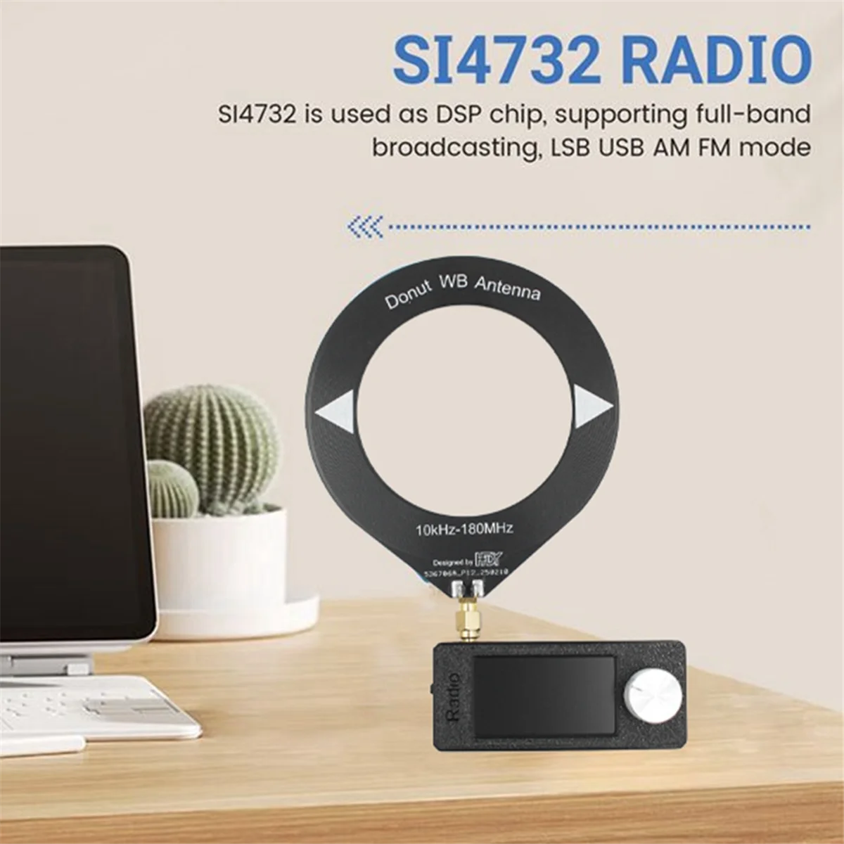 

SI4732 Портативное радио 10 кГц-180 МГц SMA интерфейс контурная антенна LSB USB AM FM мини карманное радио, приемник