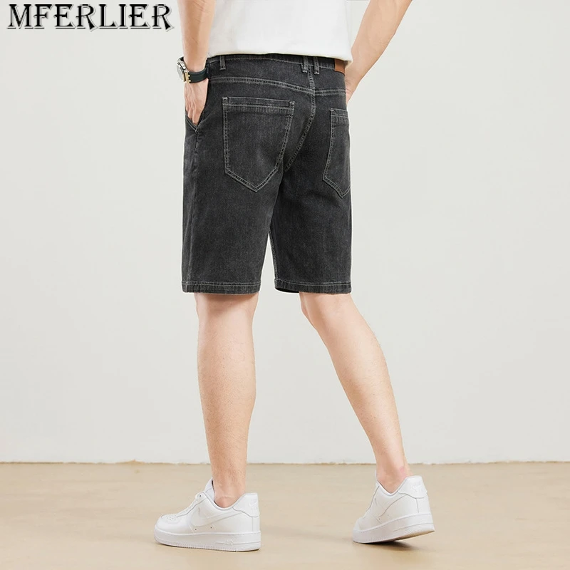 Heren Plus Denim Shorts Plus Size Losse Broek Zomer Stretch Man Broek Grote Maat Broek Hoge Taille Short 11xl 12xl