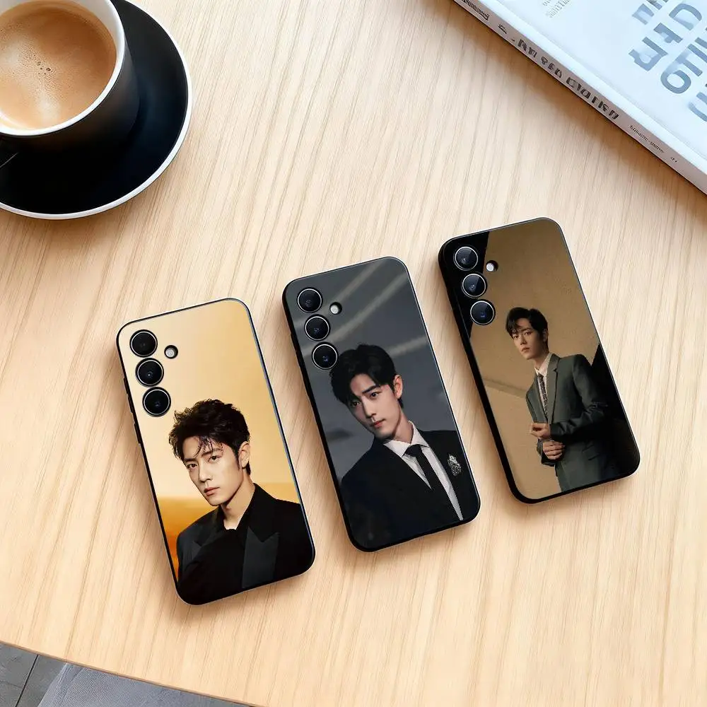 S-Sean Xiao Xiaozhan  Phone Case Black Silicone Soft For Samsung Galaxy A73,A72,A71,A70,A53,A52,A51