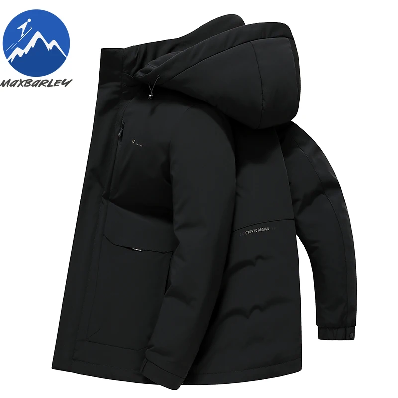 COMXZ 90 White Duck Down Jacket Men Winter 2025 Classic Thick Warm Down Jacket Brand Luxury Detachable Liner Puffer Coat Parka