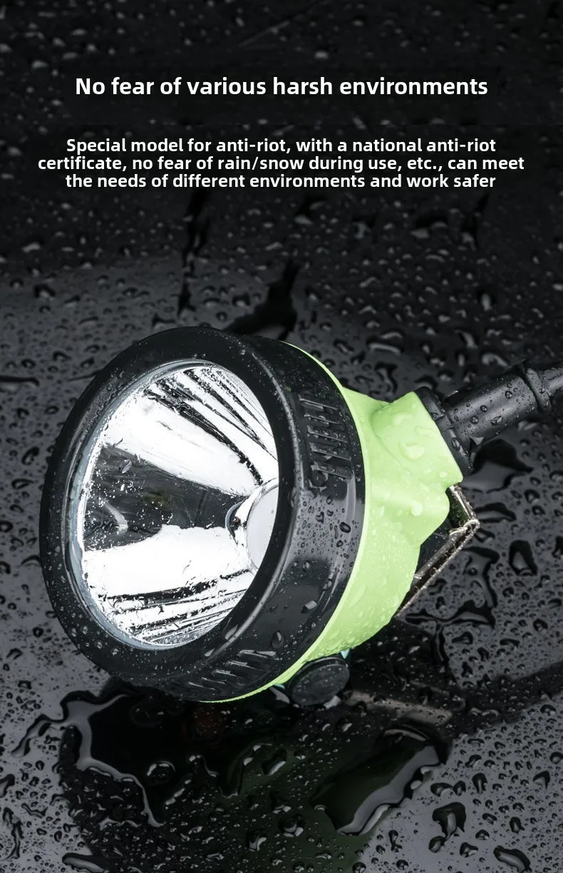 Led Strong Split Mining Light  Lithium Battery  Long Endurance Safety Helmet Headlight  LampWaterproof And Explosion-Proo