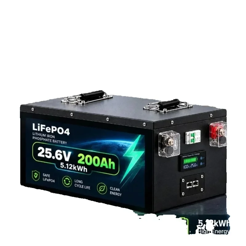 Akumulator litowo-żelazowo-fosforanowy (LiFePO4) 12V 24V 48V, 100Ah 120Ah 200Ah, z inteligentnym systemem BMS, ponad 6000 cykli, akumulator do głębokich cykli ładowania, do zastosowań w systemach — 2