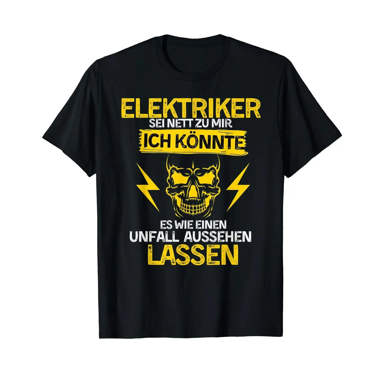 T Shirt Electrician could look like an accident vintage Washed Versatile Stylish Slightly Casual Stretched Soft Comfortable