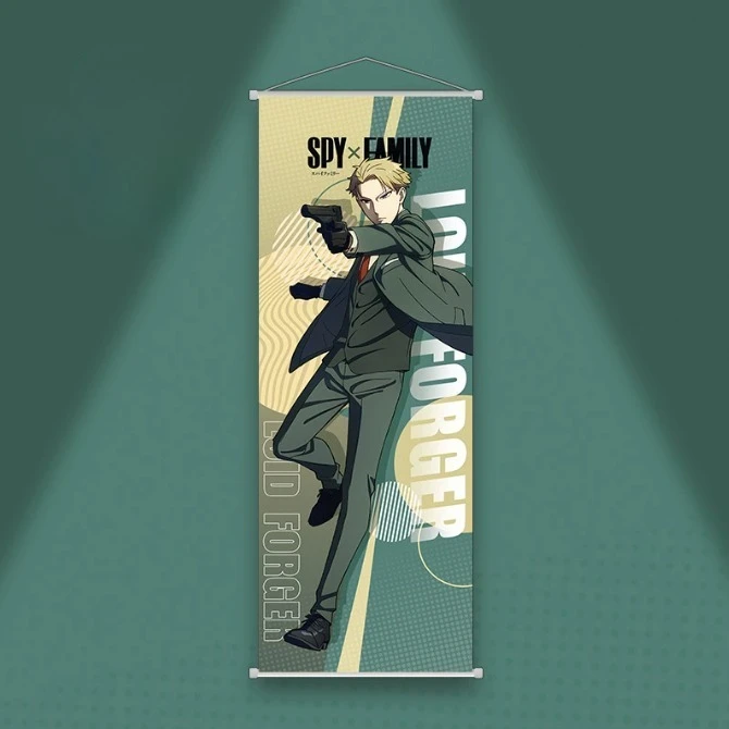 Nieuwe SPY×FAMILY Hangende Scroll Tapestry Cartoon Anya Forger Wall Art Kamerdecoratie Anime Merchandise Vakantiecadeau Verbergen gebreken