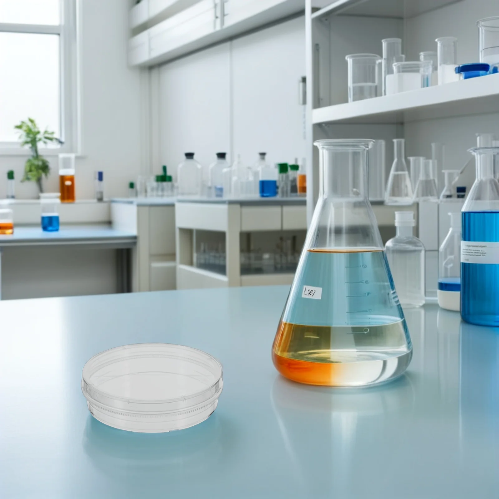 

10pcs Cell Culture Dishes 60Mm Transparent Plastic Petri Dishes With Lids For Lab Science Microbiology Cell Observation School
