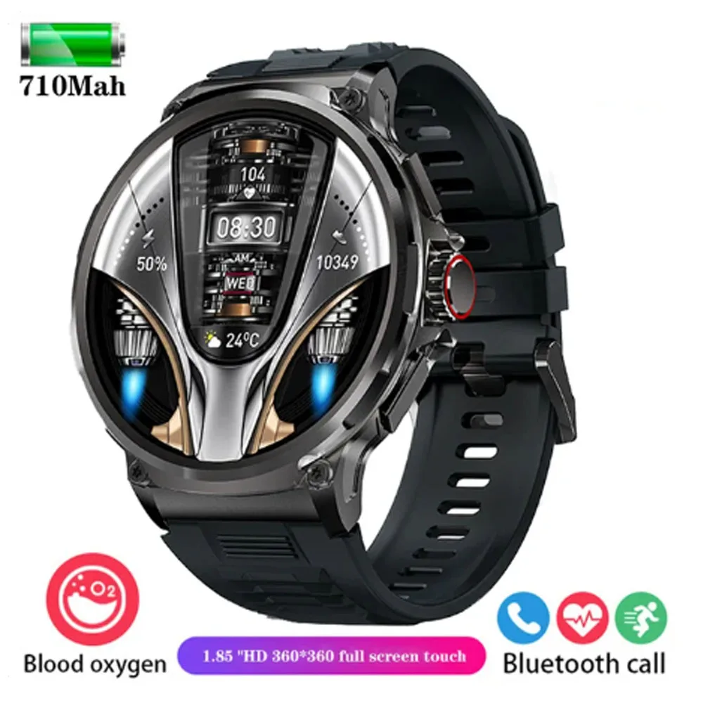 Smart Watch Men 1.85 inch Smartwatch IP67 Waterproof Bluetooth Call Fitness Tracker Clock For song Xperia 5 II VIVO S17 Pro OPPO