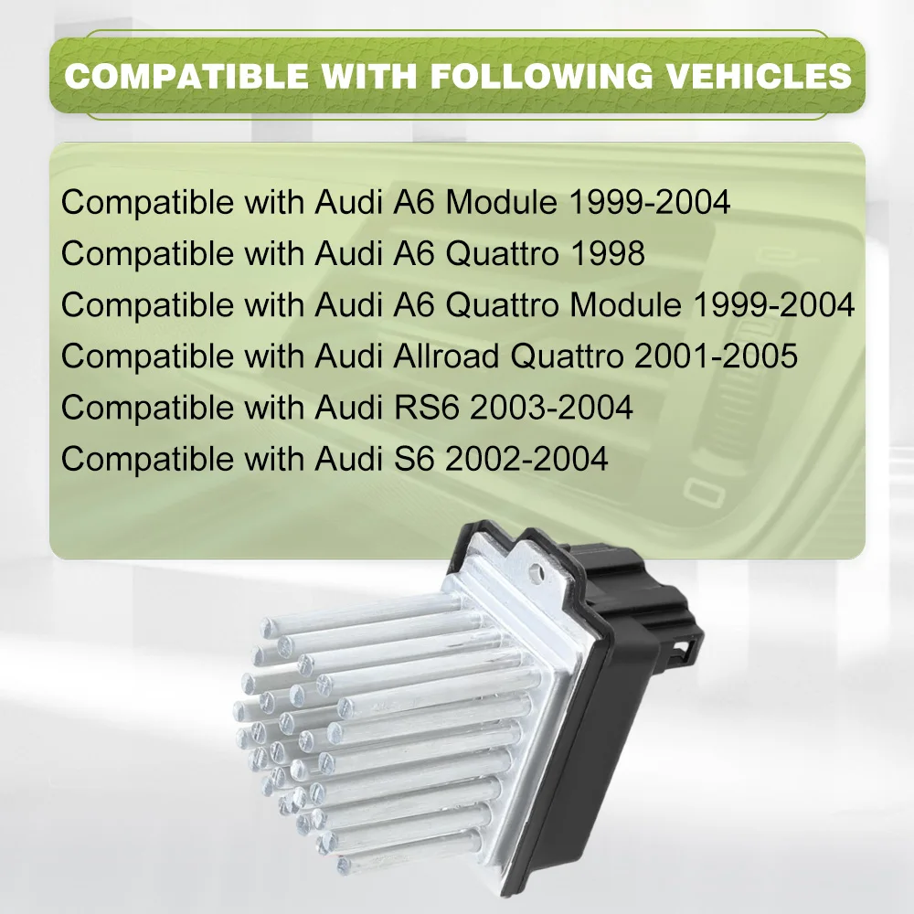 For Audi A6 Module Allroad Quattro RS6 S6  Car Heater Blower Motor Fan Resistor With 3 Pins  RU549, 4B0820521