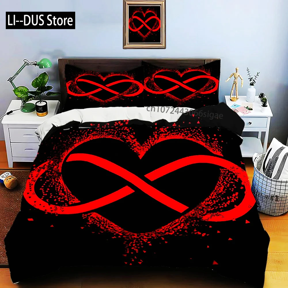 

Gothic Love Art Print Bedding Set Duvet Cover 1 Duvet Cover 2 Pillowcases Adult And Children Bedding Set Luxury Gifts