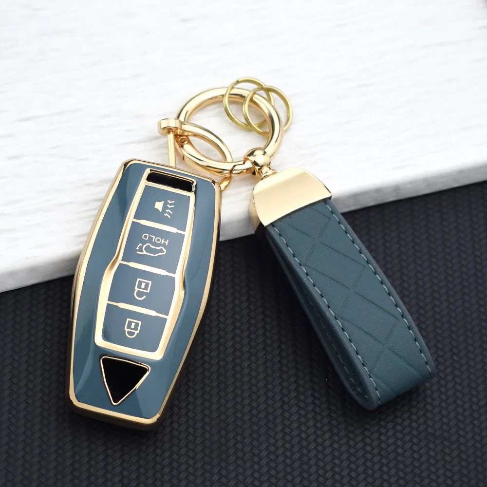 4 Buttons TPU Car Key Cover Case Fob for Mitsubishi Outlander 2021 - 2026 Remote Protector Auto Shell Holder Accessories