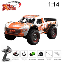 Q130 Q130C RC Car 1/14 4WD Off-road Brushless Motor Remote Control Cars High Speed Drift PickupTruck Adults Kids Toys