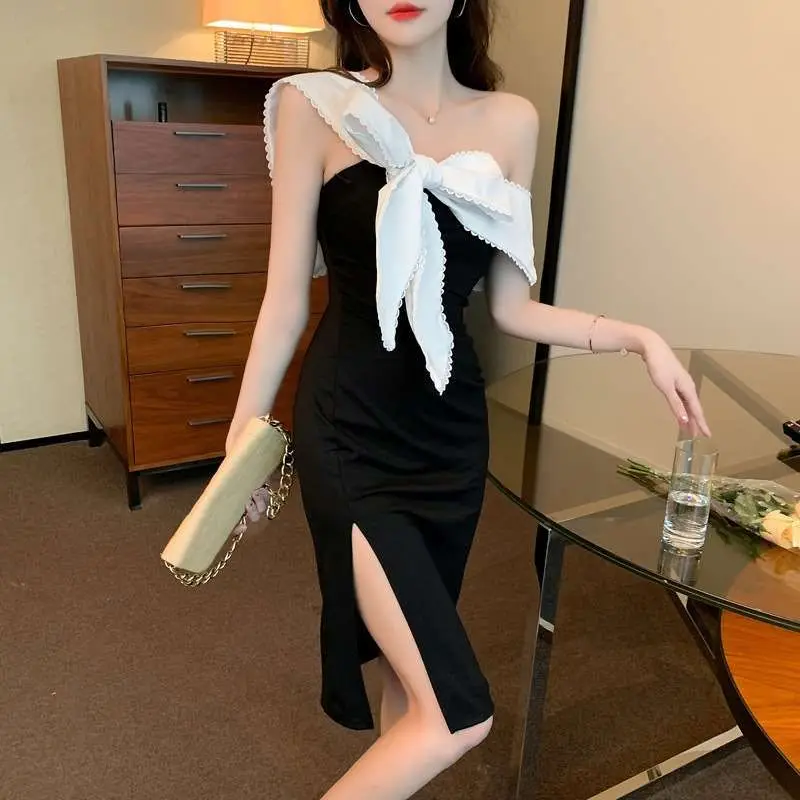 

Summer New High Waist Slimming Skirt Ele Faionable Women's Wear No Brand Registered High Waist Linen Material Sveles...