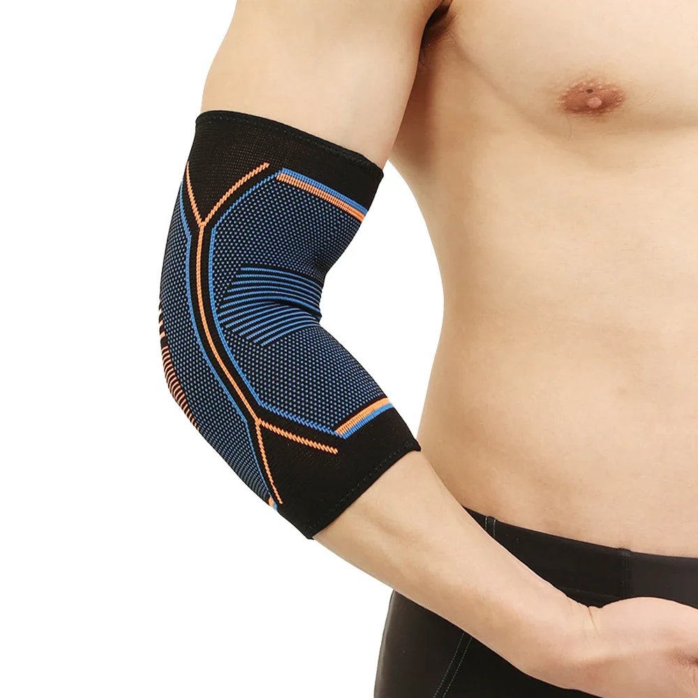 1 Stück Ellenbogenbandage für Gewichtheben, Kompressionsunterstützung, reduziert Tennisellenbogen und Golfer, Linderung von Ellenbogenschmerzen – Detail 9