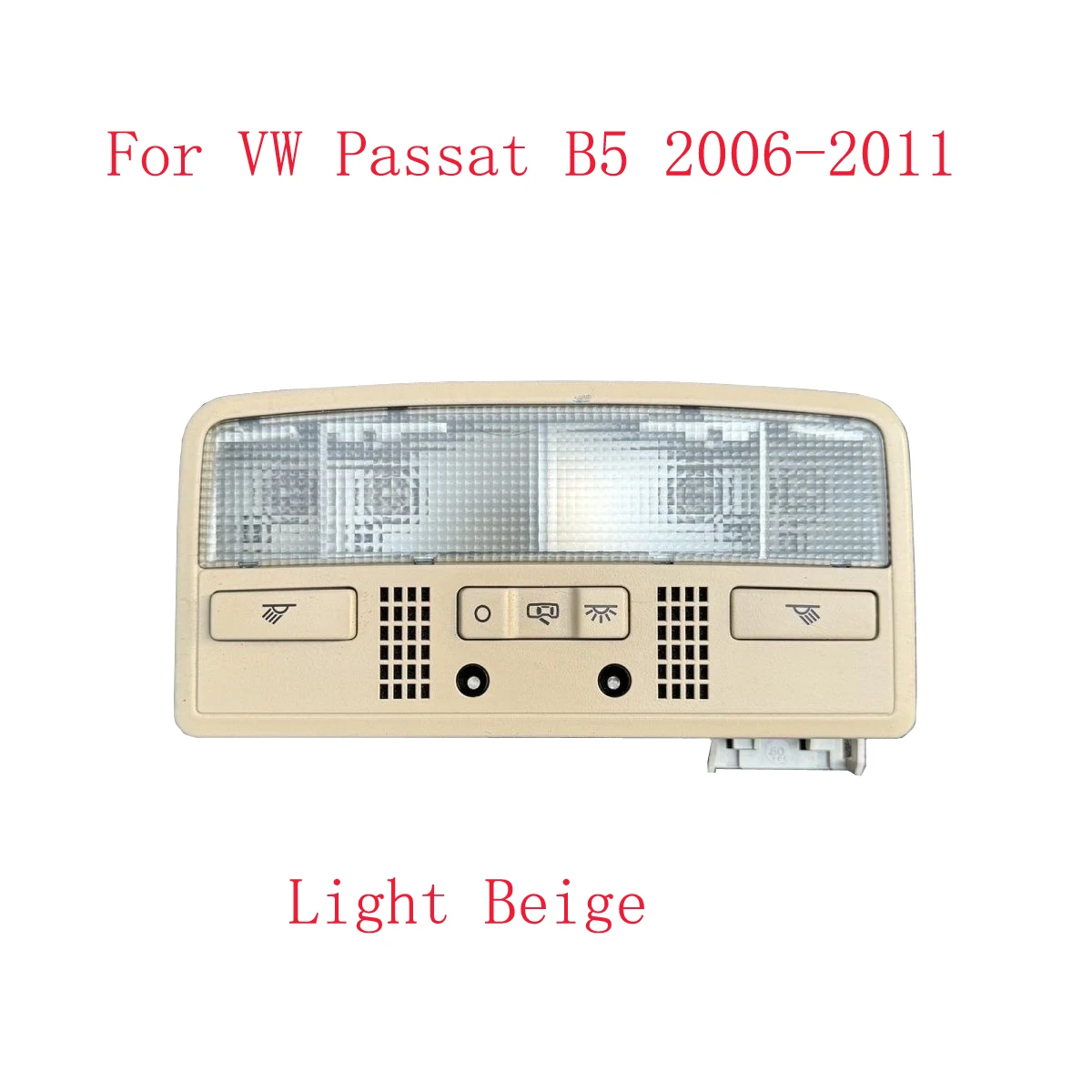

For Passat B5 2006-2011 Light Beige Reading Lamp Without Sunroof Switch Knob Car Interior Dome Light 3BD 947 105 3BD947105