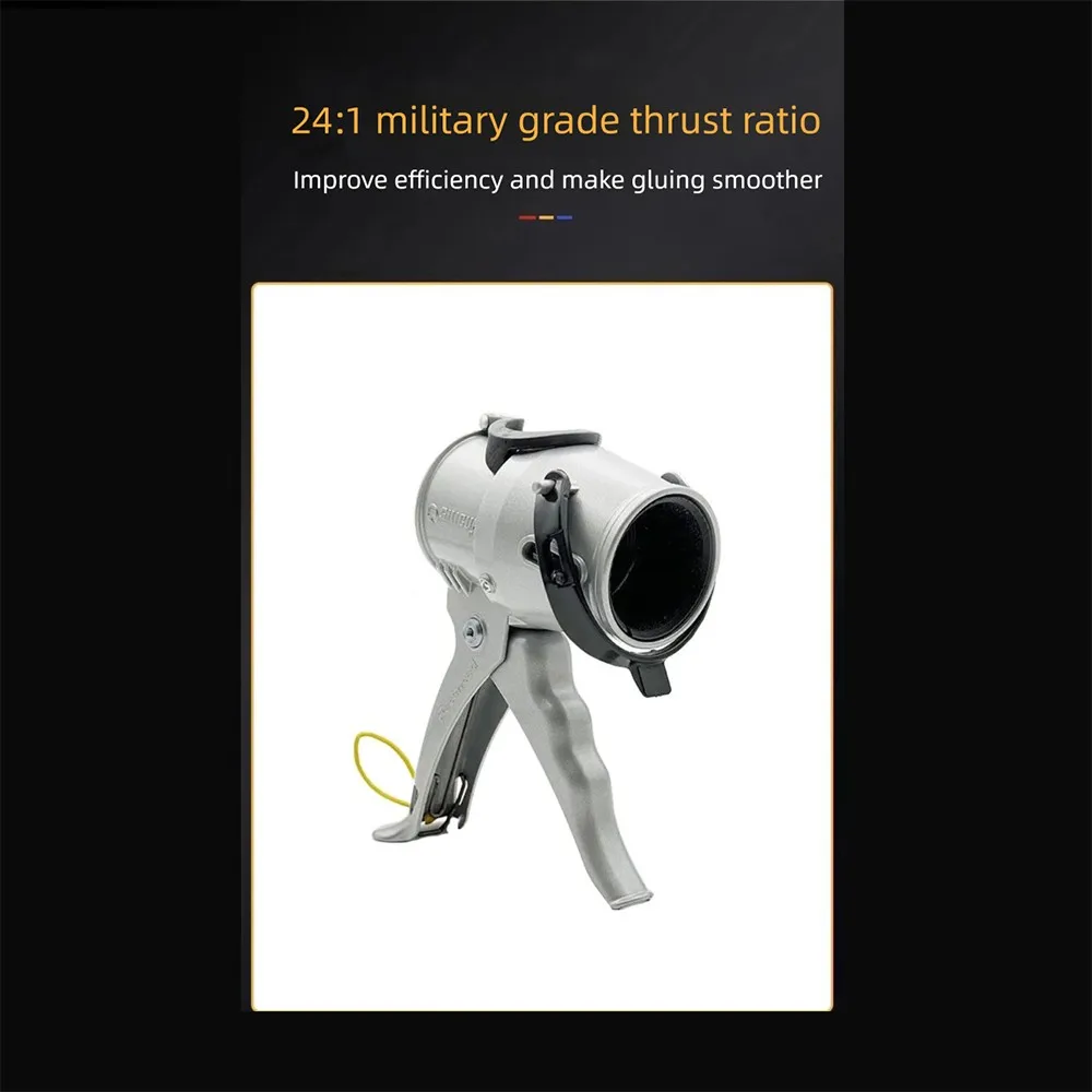 Enhanced version German Siligun compact glass glue gun - a short, self-sealing, high-thrust, drip-proof caulking tool