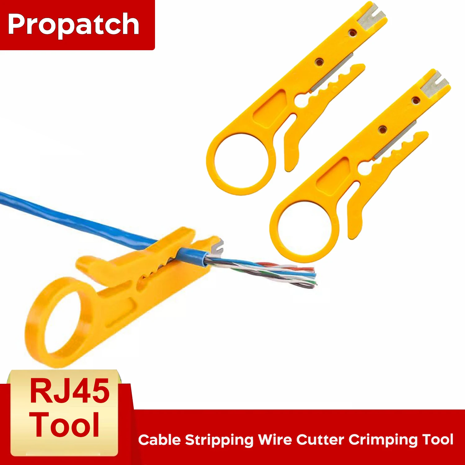 Propatch Cable Stripping Wire Cutter Crimping Tool Multi Stripper Knife Crimper Pliers Mini Portable