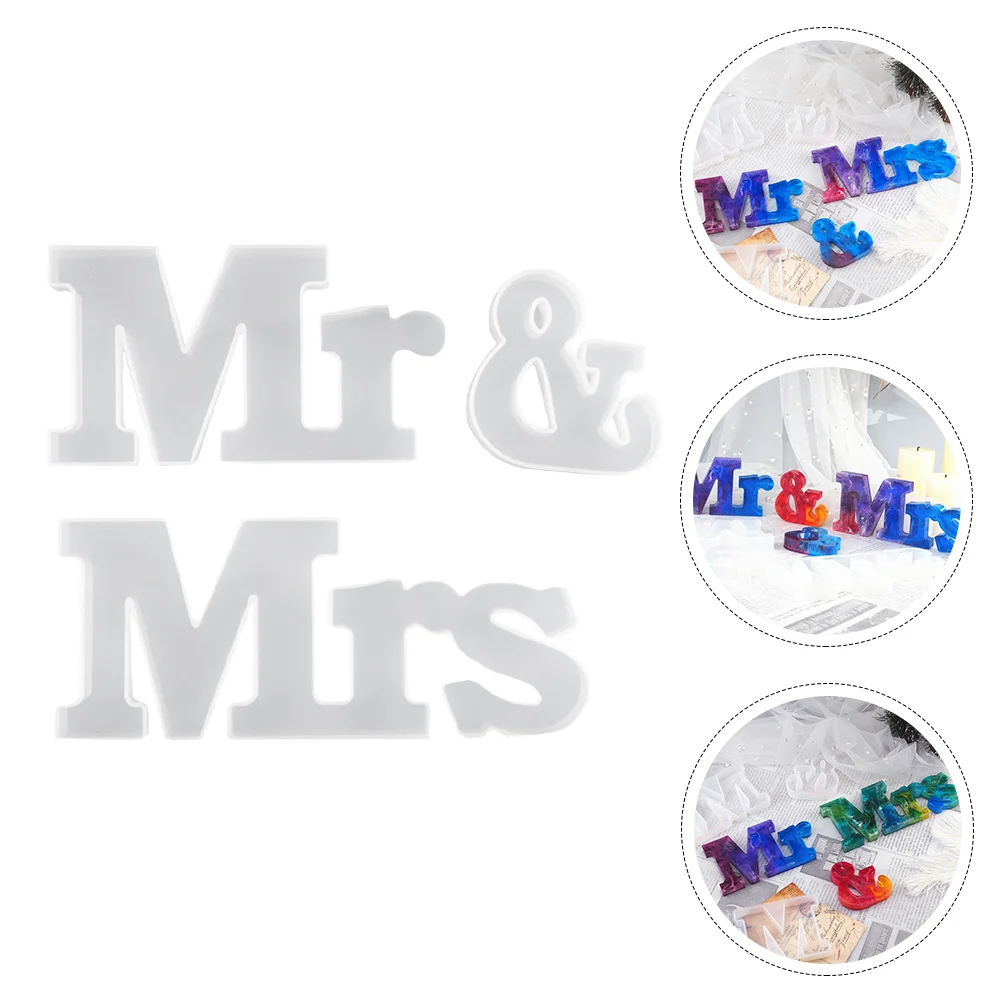 

Word Letter Stencil Chic Mold for Home Household Crystal Silicone Mould Miss Do It Molds