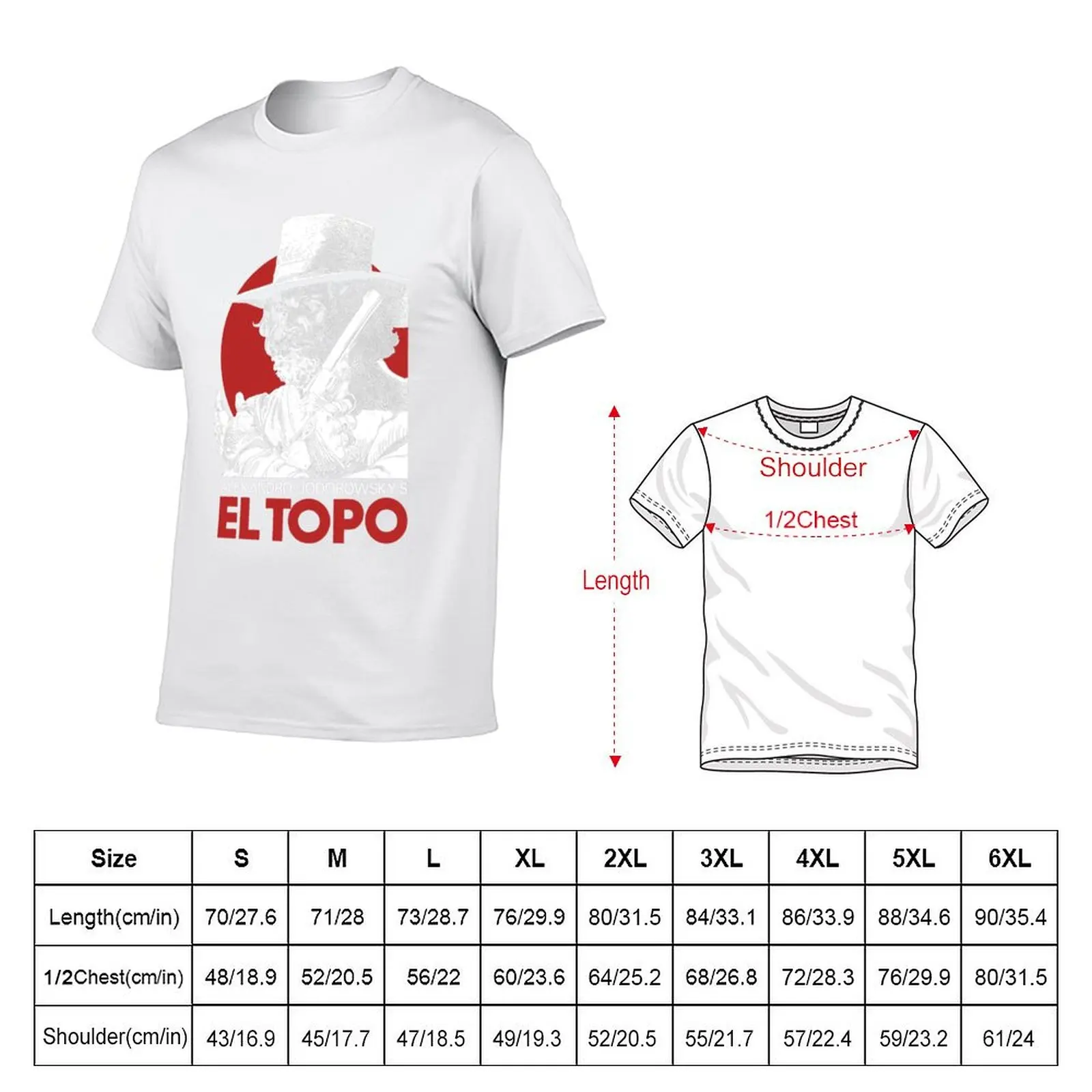 él Topo, Jodorowsky, Cúlt Clássic T-Shirt graphic t shirts for man t shirt custom print T-Shirt
