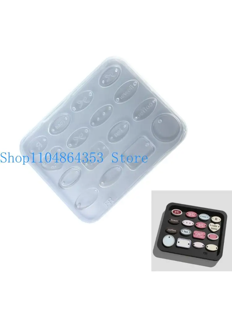652F Silicone Mold for Resin Jewellery and Decorative Keychains Epoxy Earrings Mould