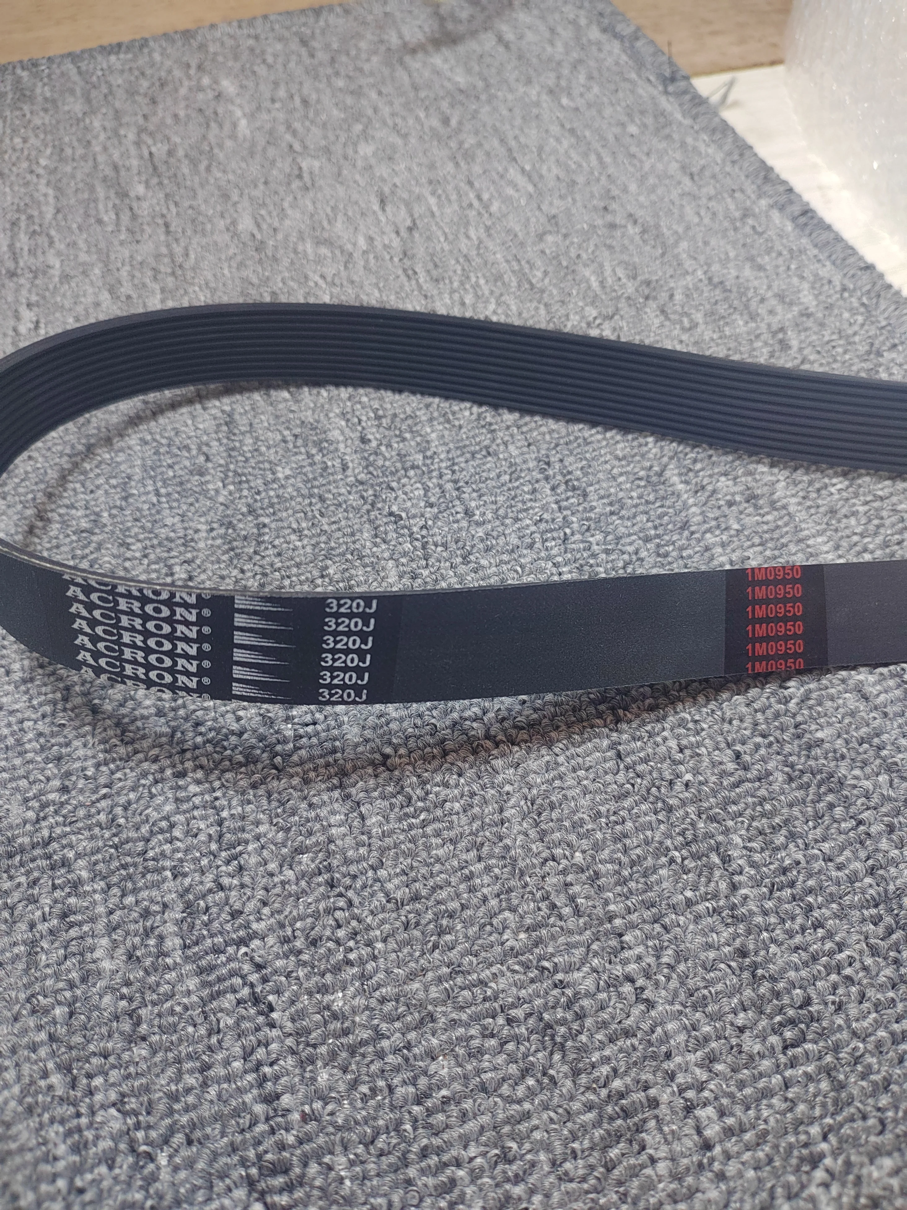 2PC Rubber multi-rib belt and multi-wedge belt320J/PJ813conveyor industrial belt for exercise bike transmission 5 6 7 8 9 10Ribs