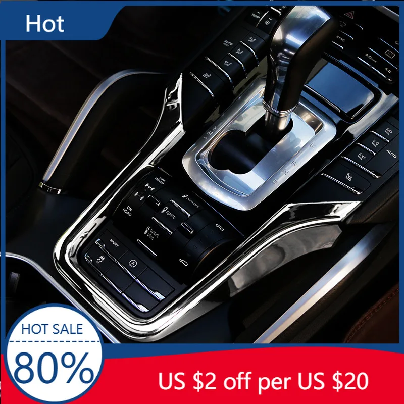 

Эмблемы из АБС-пластика, декоративная рамка на центральную консоль автомобиля, наклейка для Porsche Cayenne 2011 2012 2013 2014 2015 2016 2017, чехол для ключа автомобиля