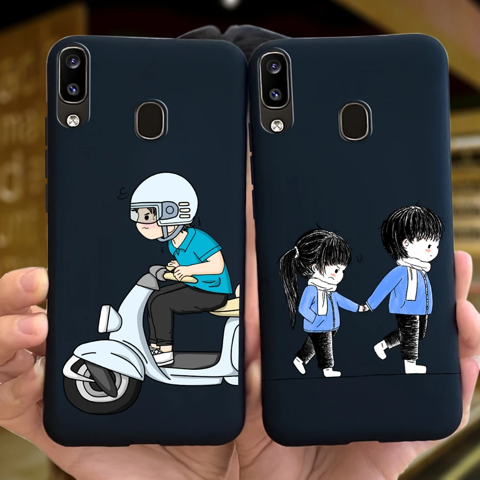 For Samsung Galaxy A20 Phone Case Cartoon Cat Silicone TPU Back Cover For Samsung A20 A30 M10s A 20 30 M 10s M10 S Cases
