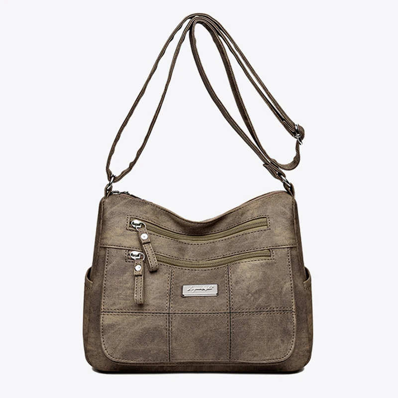 Damen Canvas Umhängetasche Mode Multifunktionale Outdoor Umhängetasche Damen Pendler Große Kapazität Umhängetasche Umhängetasche – Detail 34